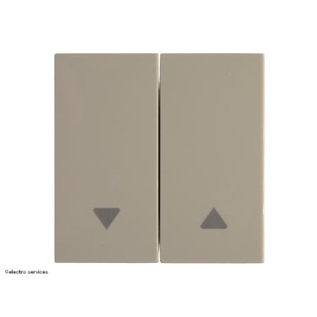 Enjoliveur interrupteur volet roulant Hager Gallery WXD300D dune