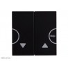 Enjoliveur bouton-poussoir volet roulant Hager Gallery WXD301N noir