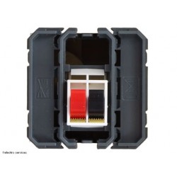 Prise haut-parleur WXF625 Hager Gallery – prise audio murale
