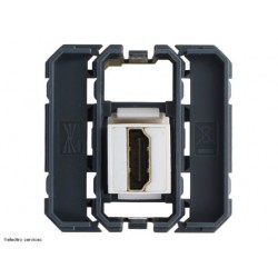 Prise HDMI traversante keystone Hager Gallery