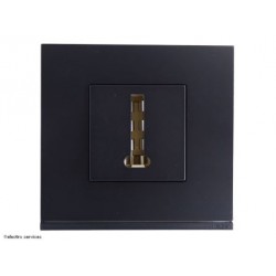 Prise téléphone Gallery Complet Noir