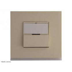 Interrupteur avec porte-étiquette Gallery Complet Dune