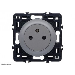 Prise de courant 2P+T Surface Céliane Legrand Nouvelle Gamme 2024 - Titanium  - LEGCY0111