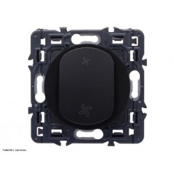 Interrupteur VMC Céliane Legrand Nouvelle gamme 2024 - Noir - LEGCZ6001