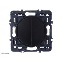 Double interrupteur ou Va-et-vient Céliane Legrand Nouvelle gamme 2024 - Noir - LEGCZ2001