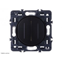 Double interrupteur témoin Céliane Legrand Nouvelle gamme 2024 - Noir - LEGCZ4001