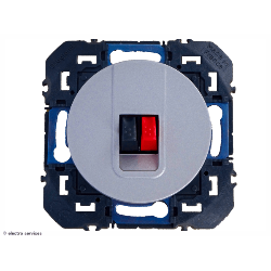 Prise haut-parleur simple Dooxie - Aluminium - LEG600481