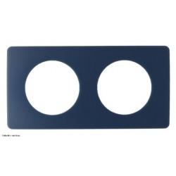 Plaque de finition Déco Céliane 2 postes - Bleu Orage - LEGCP0901