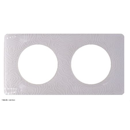 Plaque de finition Déco Céliane 2 postes blanc Legrand CP0002