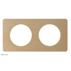 Plaque de finition Vintage Céliane 2 postes - Hêtre - LEGCP1402