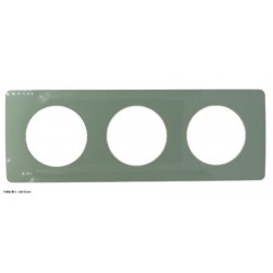 Plaque de finition Déco Céliane 3 postes - Vert Céladon - LEGCP0503