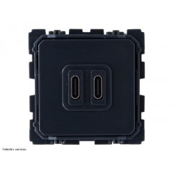 Prise double USB Type-C Céliane Legrand