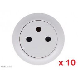 Enjoliveur prise 2P+T surface Céliane Legrand CB0111 - Lot de 10