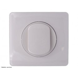 Poussoir inverseur Céliane Complet Blanc émaillé