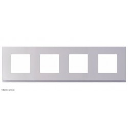 Plaque Hager Gallery 4 Postes horizontale - Blanc - HAGWXP0014