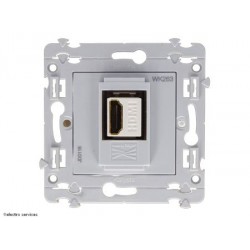 Prise HDMI traversante Hager Kallysta