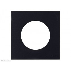 Plaque Odace Schneider 1 poste - Noir onyx - SCHS940702