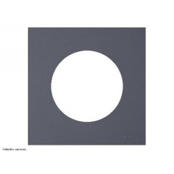 Plaque Odace Schneider 1 poste - Gris basalte - SCHS904702