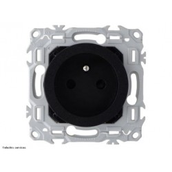 Prise de courant à puit Schneider Odace - Noir onyx - SCHS940049