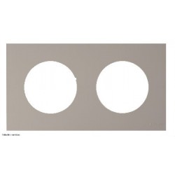 Plaque Odace Schneider 2 postes - Beige sable - SCHS902704