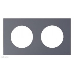 Plaque Odace Schneider 2 postes - Gris basalte - SCHS904704