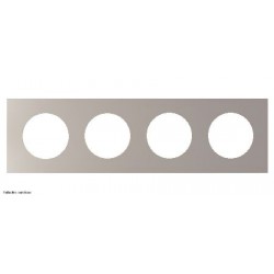Plaque Odace Schneider 4 postes - Beige sable - SCHS902708