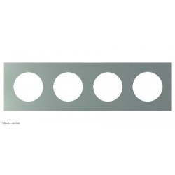 Plaque Odace Schneider 4 postes - Vert jade - SCHS903708