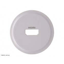 Enjoliveur prise audio vidéo HDMI préconnectorisée Céliane Legrand blanc CB0314
