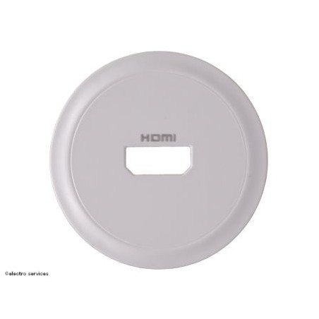 Enjoliveur prise audio vidéo HDMI préconnectorisée Céliane Legrand blanc CB0314