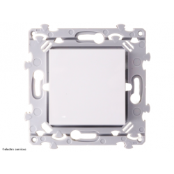 Interrupteur Hager Essensya WE001 va-et-vient blanc