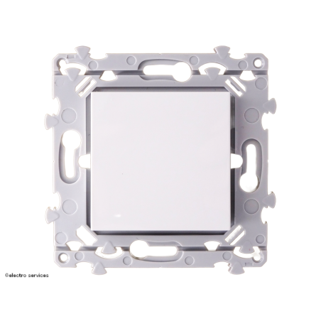 Interrupteur Hager Essensya WE001 va-et-vient blanc