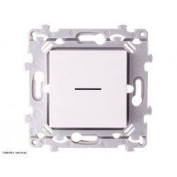 Interrupteur Hager Essensya WE023 va-et-vient ou poussoir blanc