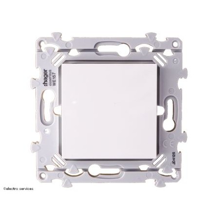 Obturateur Hager Essensya WE157 blanc pur brillant