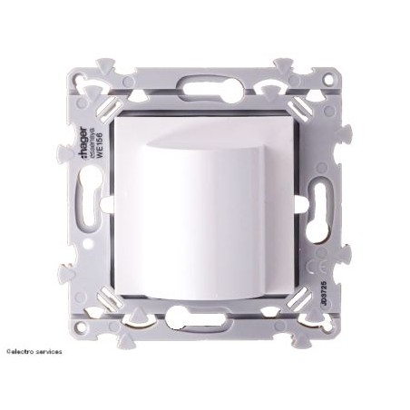 Sortie de câble Hager Essensya WE156 blanc pur brillant