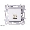 Prise RJ45 cat. 6a STP pour grade 3 TV Hager Essensya WE228 blanc