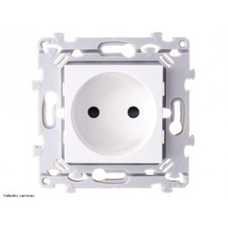 Prise de Courant 2P Hager Essensya WE102 blanc