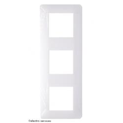 Plaque Hager Essensya 3 Postes WE401 blanc