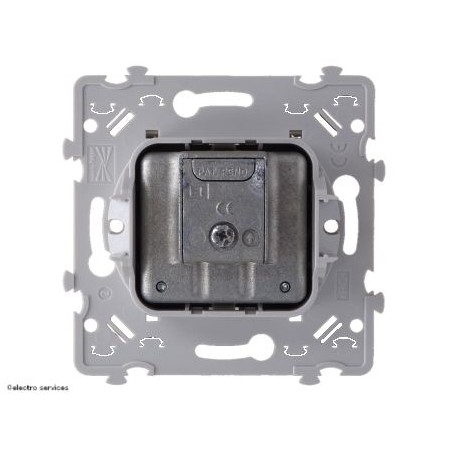 Prise TV FM Hager Essensya – prise antenne murale coaxiale face arrière