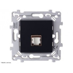 Prise RJ45 cat. 6 FTP Hager Essensya - Anthracite - HAGWE224A