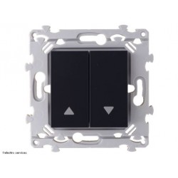 Double interrupteur volet roulant Hager Essensya - Anthracite - HAGWE300A