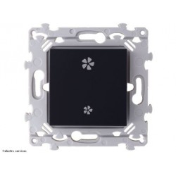 Interrupteur va-et-vient ou poussoir VMC Hager Essensya WE049A anthracite