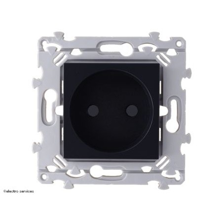 Prise de Courant 2P Hager Essensya WE102A anthracite