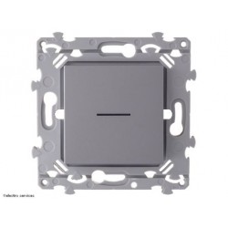 Va-Et-Vient ou Bouton Poussoir à Voyant Hager Essensya WE023T titane