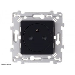 Prise de Courant affleurante 2P+T Hager Essensya WE106A anthracite