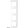Plaque Hager Essensya 4 Postes WE404 blanc