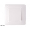 Poussoir complet Hager Essensya Blanc