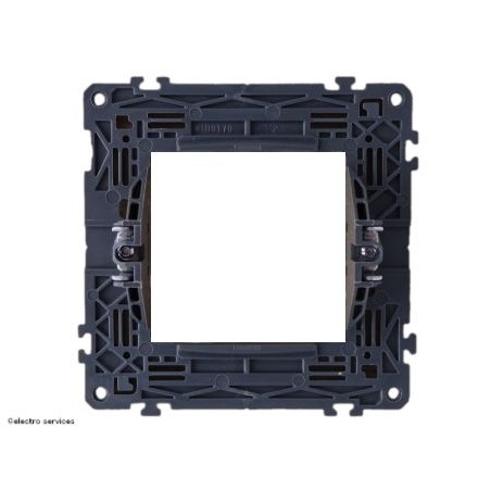 Support fixation à griffes 2 modules Hager Gallery WXA450G – installation simple face arrière