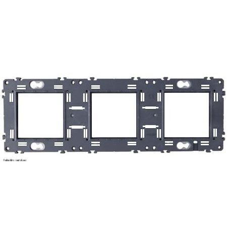 Support Gallery triple horizontal et vertical Hager WXA465 – 3 modules