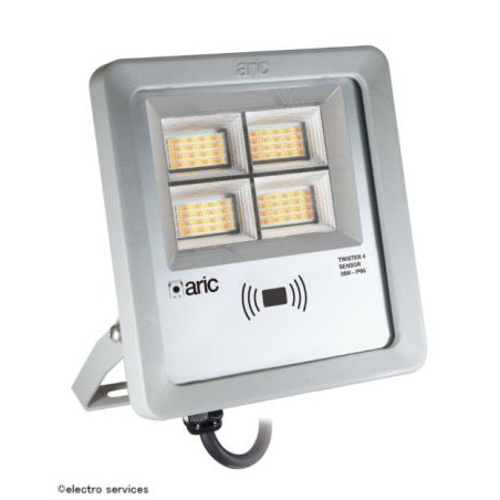 Projecteur LED ARIC 51690 TWISTER 4 SENSOR 23W IP66 Détecteur HF