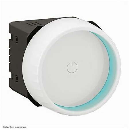 Enjoliveur variateur filaire type rotatif Céliane Legrand CB0408 blanc